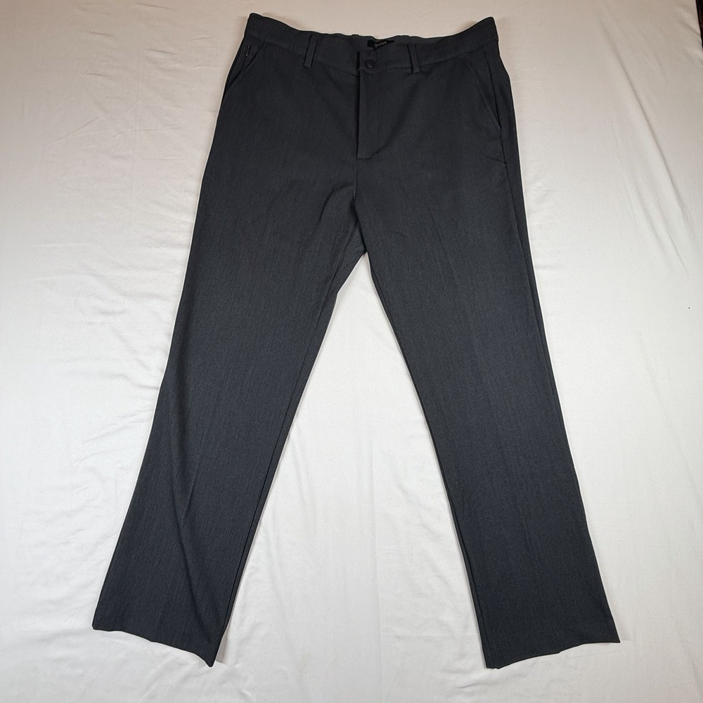 Quince Ultra-Stretch 24/7 Smart Chino Athletic Taper Mens 34x30 Dark Charcoal